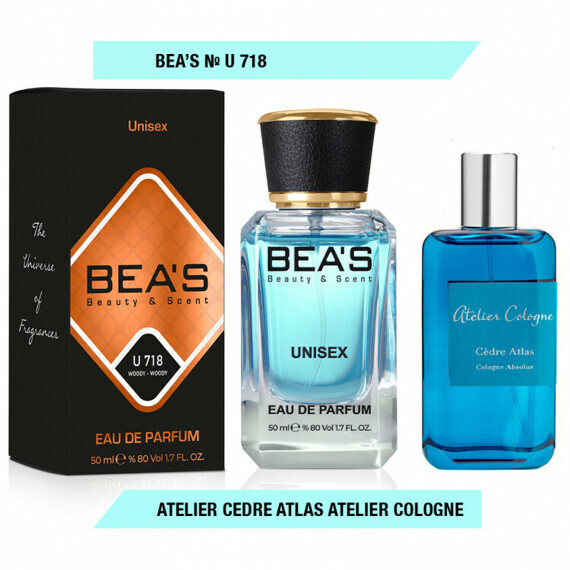 Парфюмерная вода BEAS U718 Atelier Cologne Cedre Atlas