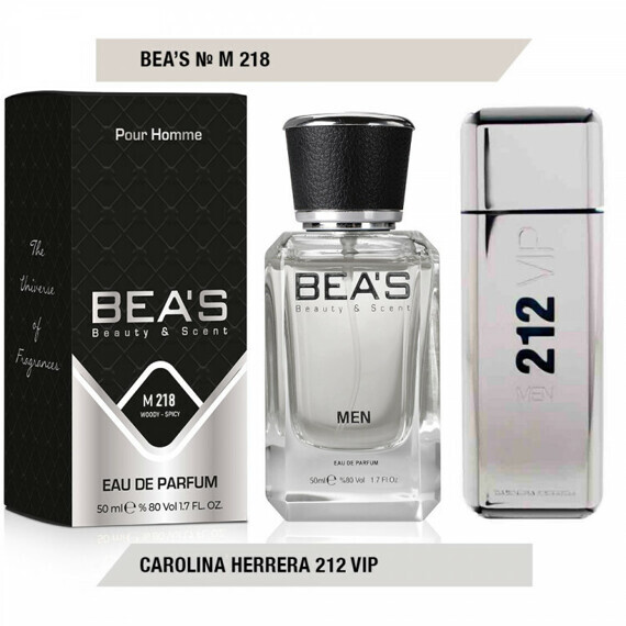 Парфюмерная вода BEAS M218 Carolina Herrera 212 Vip